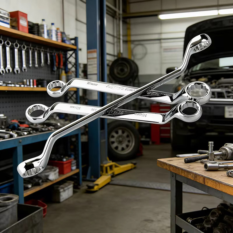 WEELEE Doppelendiger Ringschlüssel aus gehärtetem Stahl in Silber für Autoreparaturen - Bild 5