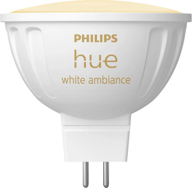 Philips Hue Spot White Ambiance LED-Leuchtmittel GU5.3 im Doppelpack, dimmbar, Bluetooth-fähig - Bild 1