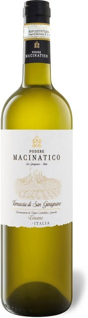 Podere Macinatico Vernaccia di San Gimignano DOCG trocken Weißwein 2025 0,75 l - Bild 1