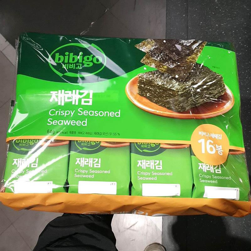 Bibigo Herzhaft gerösteter koreanischer Seetang 16 x 4 g - Bild 3