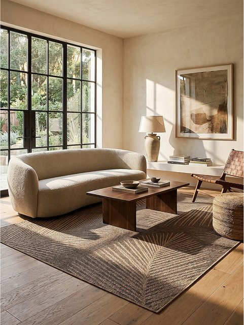 Flachgewebe-Teppich Kadima Design aus Polypropylen in Beige, B/T: 200 x 290 cm - Bild 1