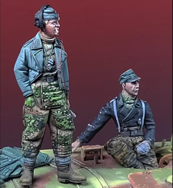 1/35 Tank Crew, Resin-Modellfigur Soldat, Militär, unmontierter und unbemalter Bausatz - Bild 1