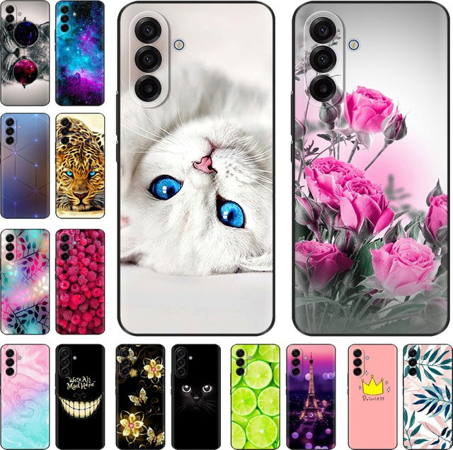 Mavskes Silikon Schutzhülle mit buntem Blumenmuster für Samsung Galaxy A17 5G in Multicolour - Bild 1