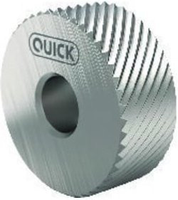 QUICK Rändelrad PM BL 45Grad Silber aus Kunststoff mit Fase, B/T/H: 10 x 4 x 4 cm - Bild 1