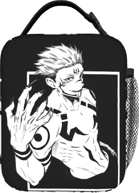 Fancy Style Studio Isoliertasche Jujutsu Kaisen Anime Manga Thermotasche für dein Mittagessen in Schwarz - Bild 1