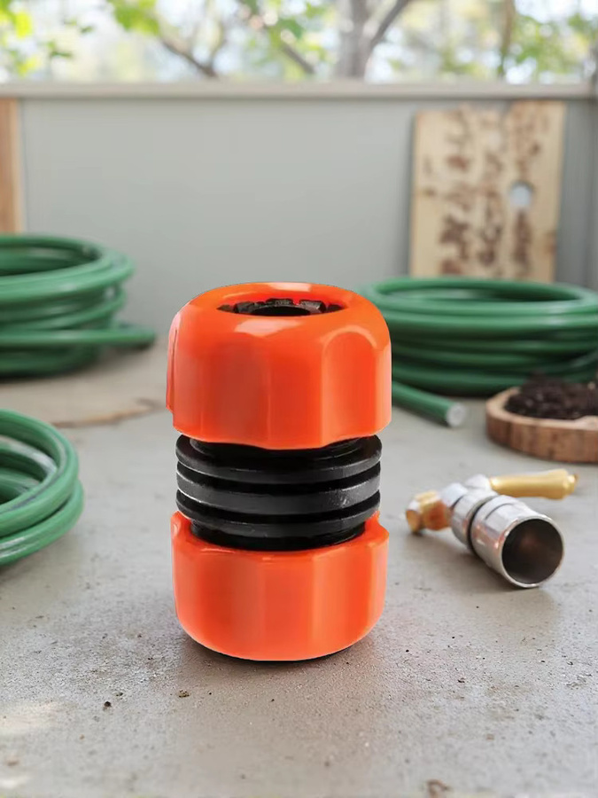 Galicja Reparator Gartenschlauchanschluss 1/2 Zoll in Orange und Gelb - Bild 2