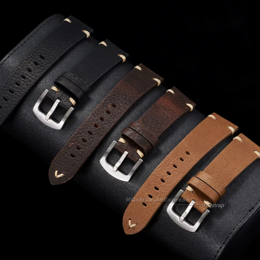 HQstrap Uhrenarmband Rindsleder, Vintage, Unisex - Bild 3
