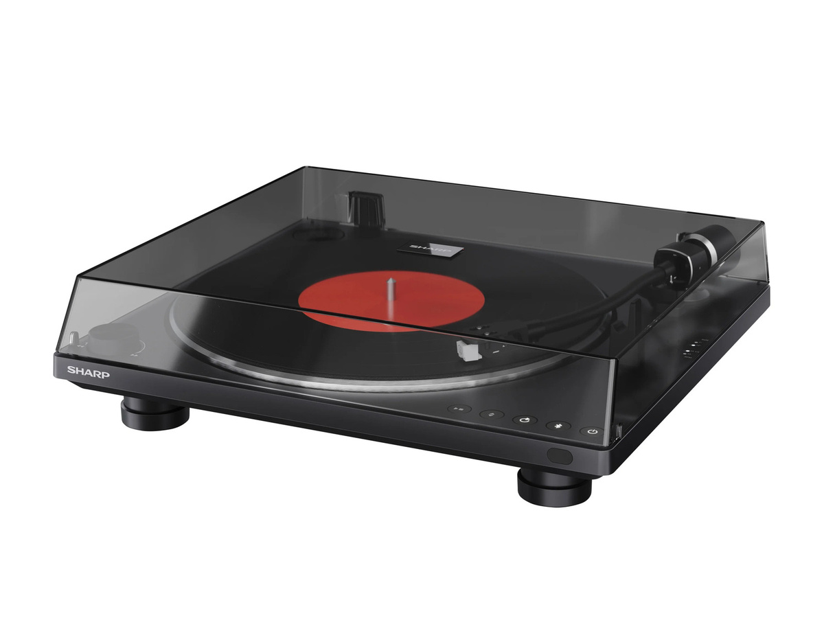SHARP Plattenspieler RP-TT95 in Schwarz mit Bluetooth und USB-C sowie Riemenantrieb - Bild 2