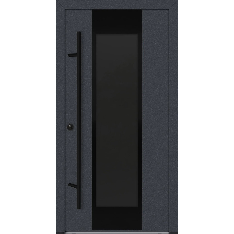 FM Türen Innenbeschläge Set Modell 28 AS68 Anthrazit Links B: 100 cm, H: 210 cm - Bild 2