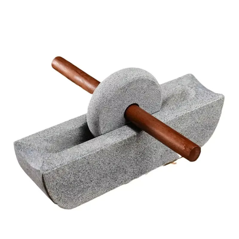 Steinmühlen-Dynastie Teemühle Steinmörser in Grau für Matcha-Teepulver und Teekuchen B/T/H: 15,0 x 15,0 x 6,0 cm - Bild 4