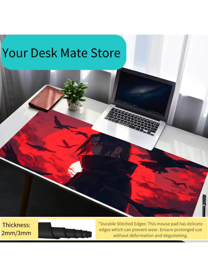 Bandai Naruto Itachi Uchiha Mauspad in Multicolour für Gamer und Büro - Bild 2