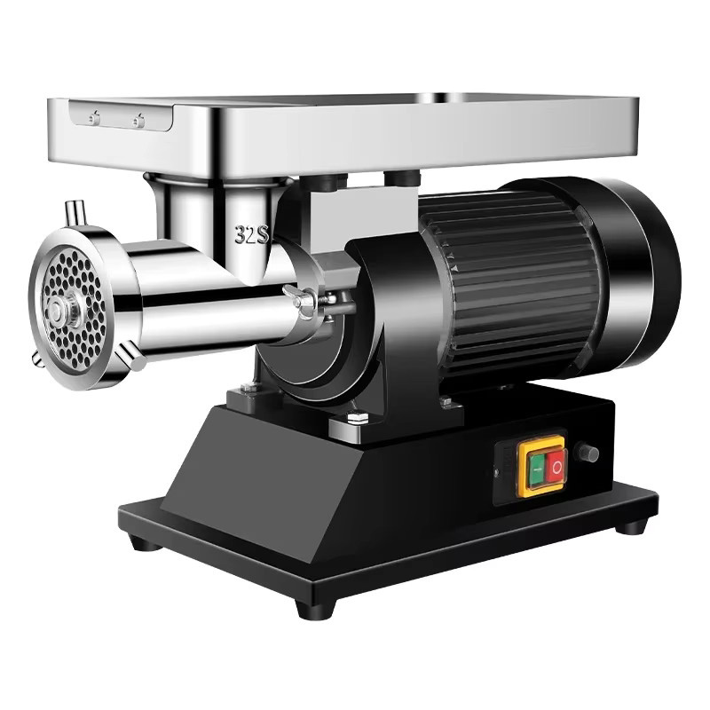 LZHZXY Elektrischer Fleischwolf aus Edelstahl mit Wurstfüller, 1800 W, Silber/Grau - Bild 2