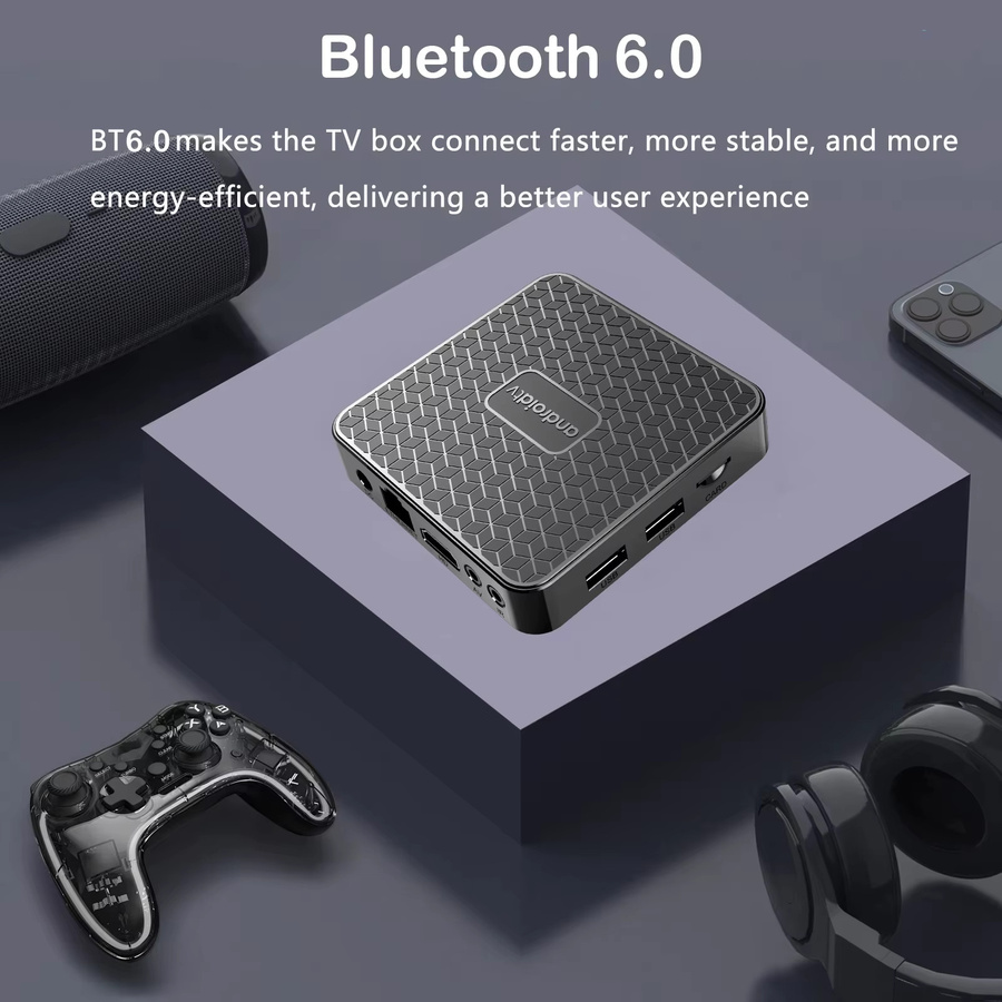 Android Smart TV Box T8S 8K Media Streamer mit Dual UI, Wifi6, 8GB RAM, 128GB Speicher, RK3518 und Google Assistant in Schwarz - Bild 3