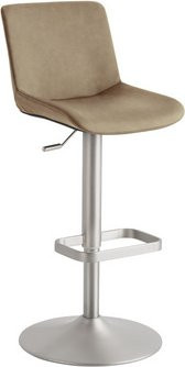 Mayer Sitzmöbel Barhocker 1235 aus Kunstleder in Beige, höhenverstellbar, Breite: 44 cm - Bild 1