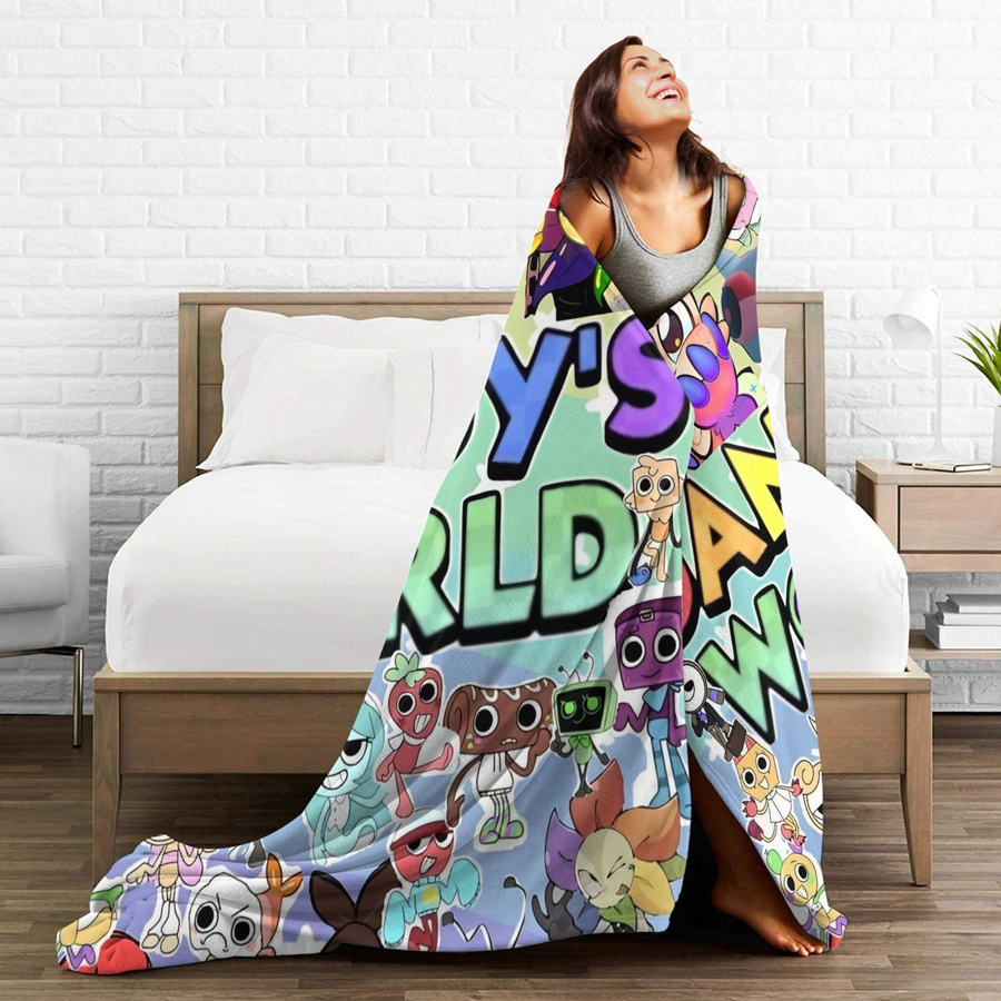 Dandys World Strickdecke aus Fleece in Multicolour, weiche Überwurfdecke für Sofa und Schlafzimmer, B/T: 150 x 125 cm - Bild 2