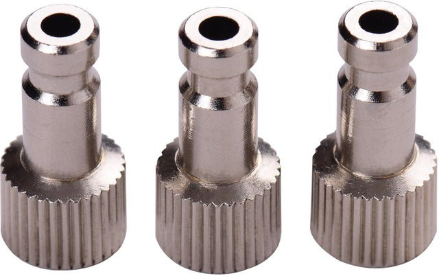 TOMTOP JMS Airbrush-Schnellkupplungs-Entriegelungsarmatur aus Messing, 3-teiliges Set mit Außengewinde, silber, kompatibel mit 14-Zoll-BSP-Innengewinde - Bild 1