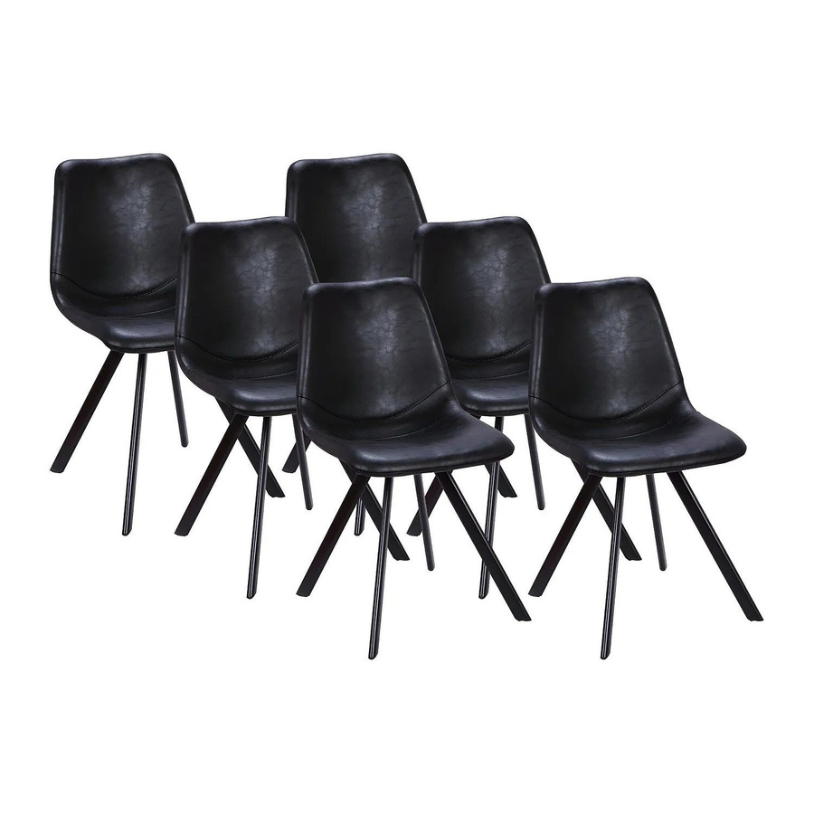 Vente-unique Stuhl Lubine Schwarz Breite: 44 cm - Bild 2