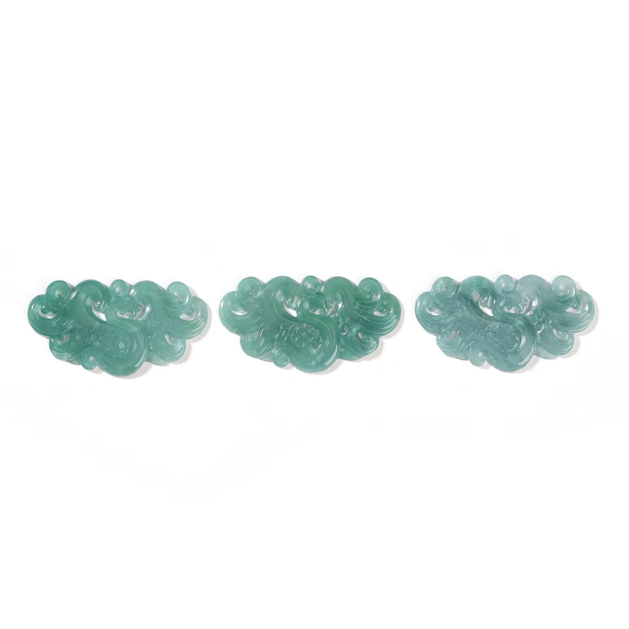 Anhänger Guatemala Jadeit, Phönix, Naturstein, Unisex - Bild 4