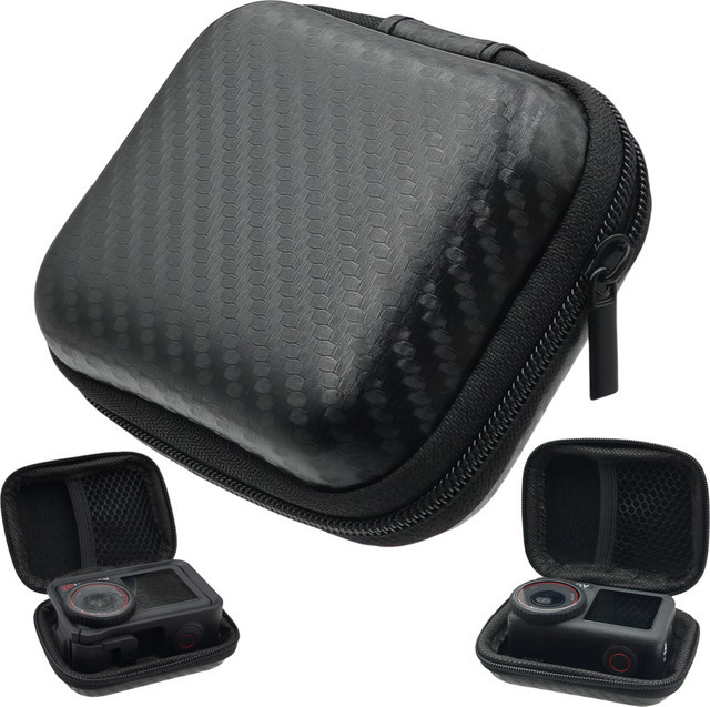 Wasserdichte Mini-Schutzhülle und Tragetasche für DJI Action 5 Pro sowie GoPro Hero 13, 12, 11, 10 in Schwarz - Bild 1
