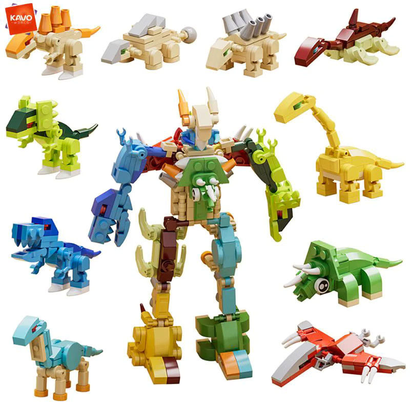 KAVOWORLD Dinosaurier-Roboter-Baukasten-Set, Konstruktionsbausteine, 335 Teile - Bild 4