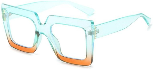 Vintage Retro Korrektionsbrille, Vollrand, Square, Plastic, Multicolor, Unisex - Bild 1