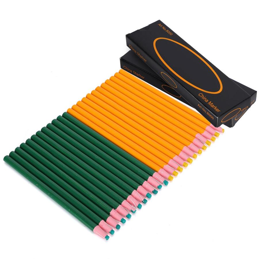 24 Stück Schneiderkreide Stifte in Multicolour von Wosawe outdoor sports zur Markierung von Kleidung, Glas, Keramik und Möbeln - Bild 2