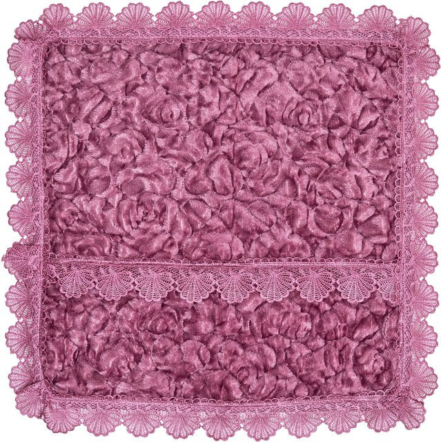Sesselschoner Romantik von viva domo in Floral Shabby Chic mit den Farben Lila und Rosa aus Polyester - Bild 1