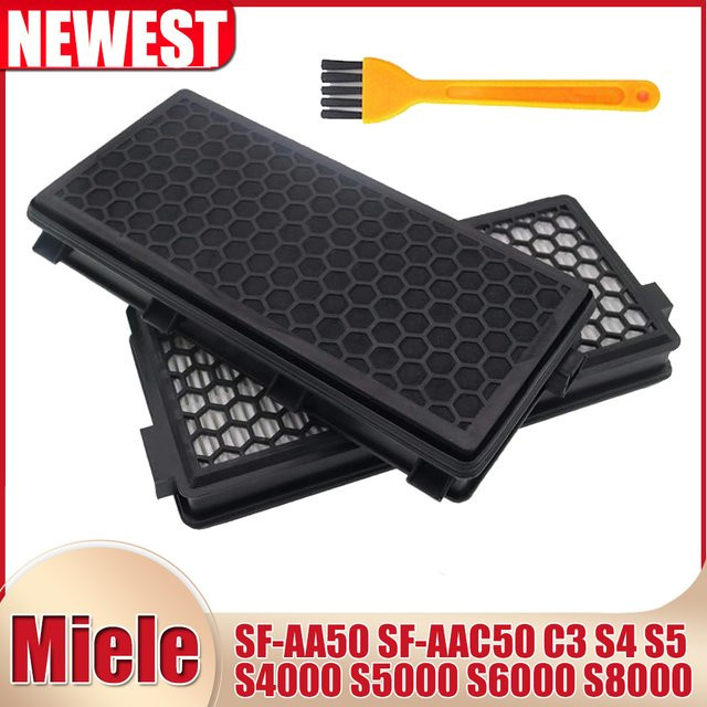 Miele HEPA AirClean Ersatzfilter SF-AA50 SF-AAC50 für Staubsauger C3 S4 S5 S6 S8 S4000 S5000 S6000 S8000 Cat&Dog in Schwarz - Bild 1