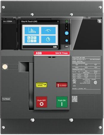 ABB XT7H M 1200 EKIP T Leistungsschalter in Grau mit Einstellbereich 1800 - 18000A und Schaltspannung bis 600 V/AC - Bild 1