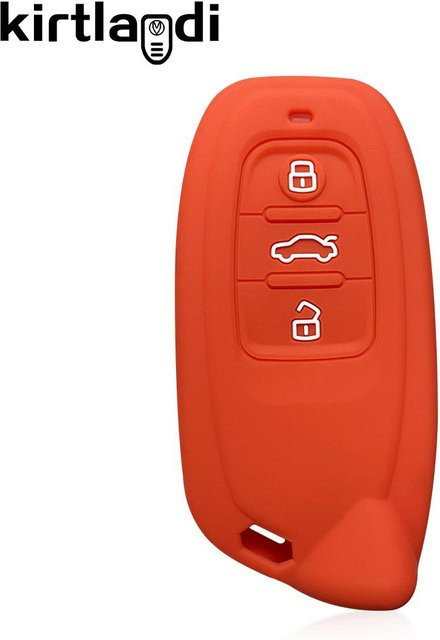 Silikon Schlüsselhülle für Lamborghini Aventador SVJ Huracan EVO RWD mit 3-Knopf Schlüsselanhänger in Rot - Bild 1