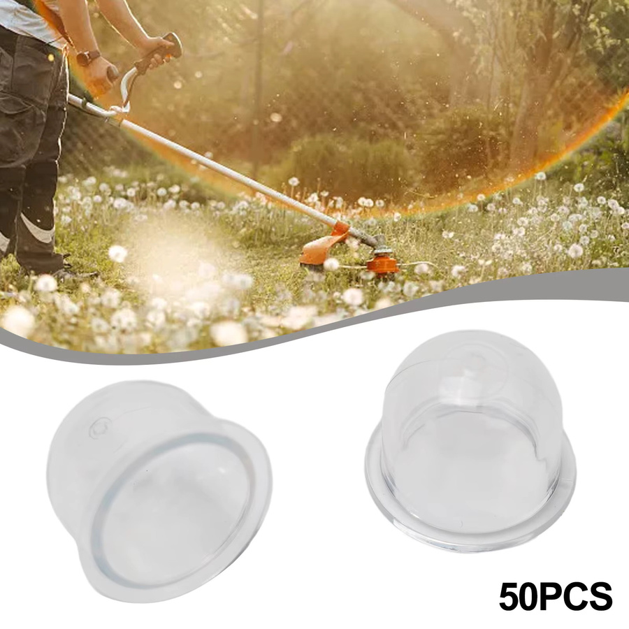 50 Stück VIBRATITE Kraftstoffpumpen Vergaser Primerbirnen 19mm in Transparent für Kettensägen, Gebläse, Trimmer und Freischneider - Bild 2