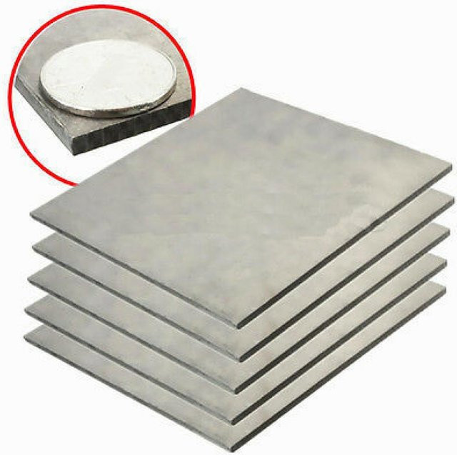 Titan Platte Xiaolang Silber, Reinheit 99,8 %, B/T: 150 x 150 mm, Dicke: 0,15 mm - Bild 1
