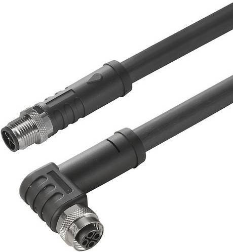 Weidmüller Sensor-Aktor-Steckverbinder 2050101000 konfektionierte Buchse, 4-polig, schwarz, Länge: 10,00 m - Bild 1