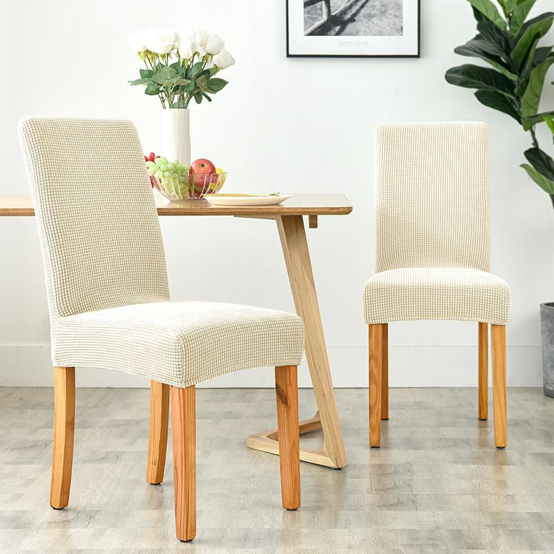 Yiran Furniture Universal-Jacquard-Stuhlbezug aus Stretch-Material, einfarbig und waschbar - Bild 1