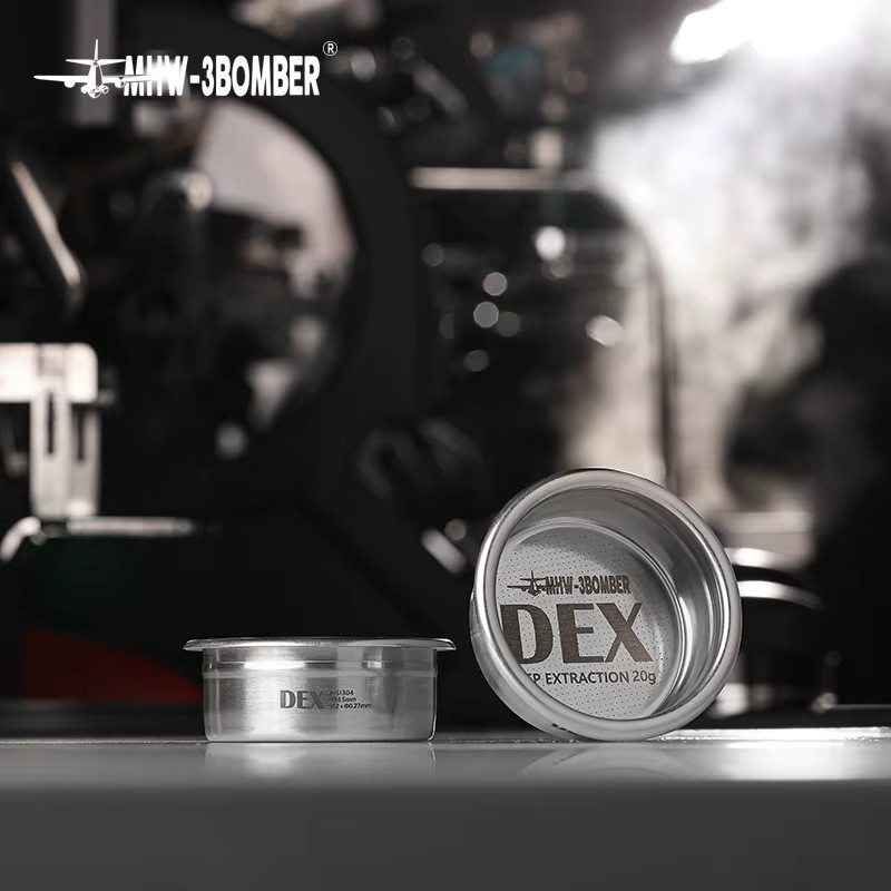 MHW-3BOMBER Espresso-Filterkorb mit Puck-Sieb für 58,5 mm Siebträger, 15–20 g, Silber - Bild 4