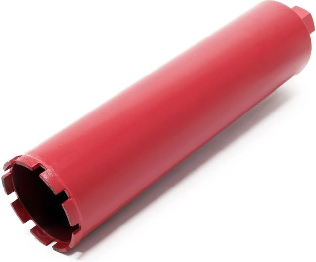 Wiltec Diamantbohrkrone Kernbohrer für Fliesen mit 1 1/4 Zoll Anschluss, Durchmesser: 10,2 cm, Farbe: Rot - Bild 1