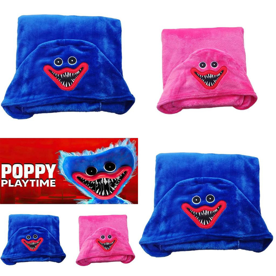 Poppy Playtime Motiv-Decke aus Plüsch in Blau, B/T: 150 x 80 cm - Bild 3
