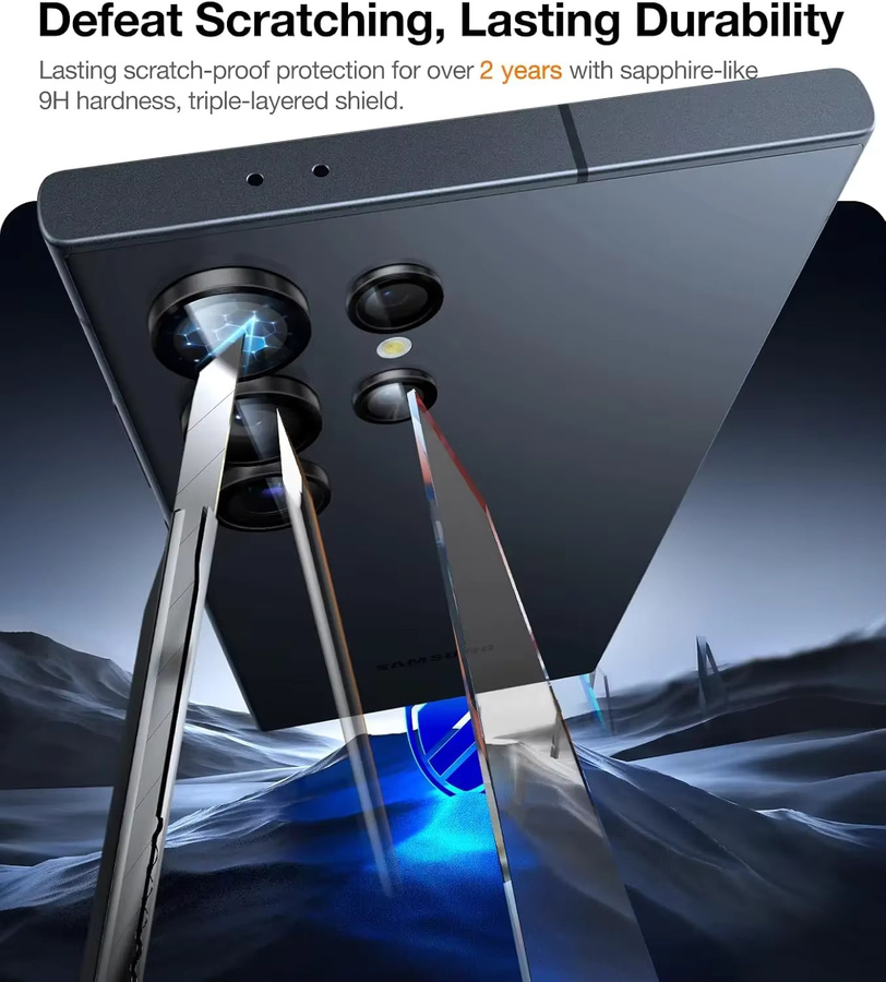 UltraGlass Unbreak Top 9H+ Kameraobjektivschutz für Samsung Galaxy S25 Ultra in Transparent - Bild 4