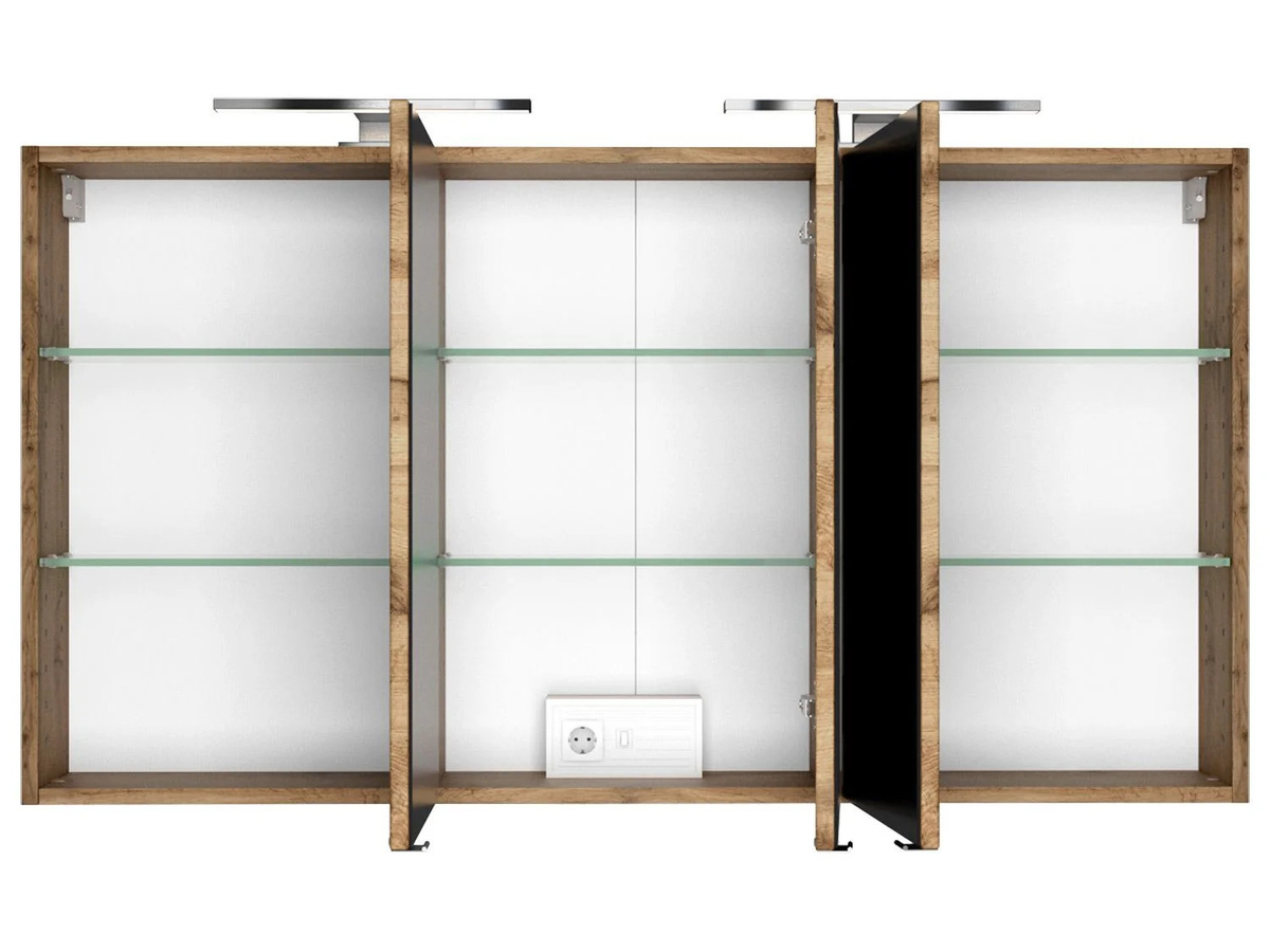HELD Spiegelschrank Birma für dein Badezimmer in Wotaneiche, Breite: 120 cm - Bild 2