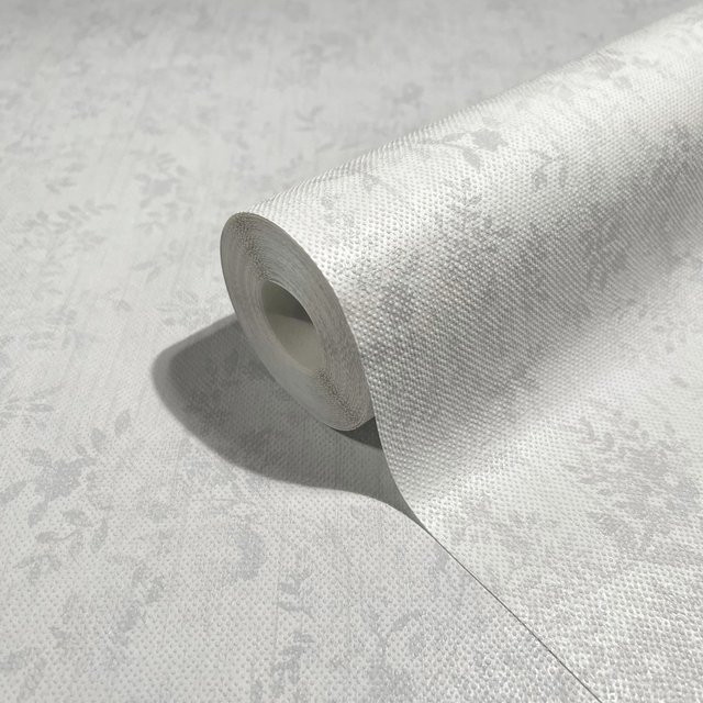 Marburg Vliestapete Grafisch Romantisch in Weiß-Grau mit geometrischem Muster und FSC-Zertifizierung - Bild 1