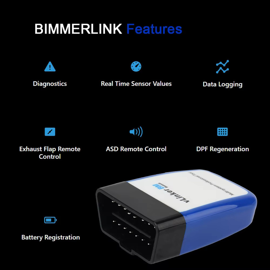 Vgate Vlinker BM Bluetooth OBD2 Auto Scanner ELM327 V2.2 für BMW G E F I R Serie und Bimmercode Diagnose Werkzeug - Bild 5