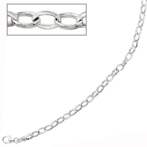 Colfem Armband 925 Silber, rhodiniert, 21 cm, Unisex - Bild 1