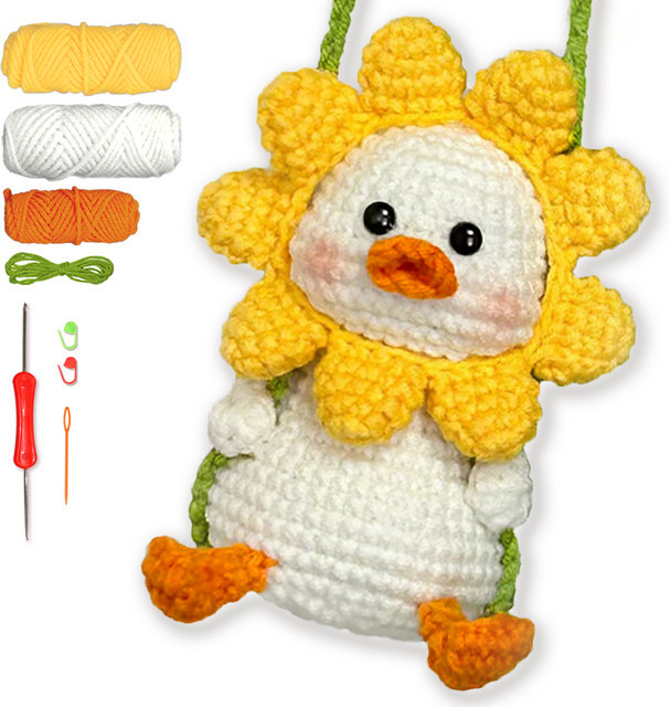 YAMAXIN DIY-Häkelset für Anfänger mit Enten-Bastelwerkzeug in Multicolour - Bild 1