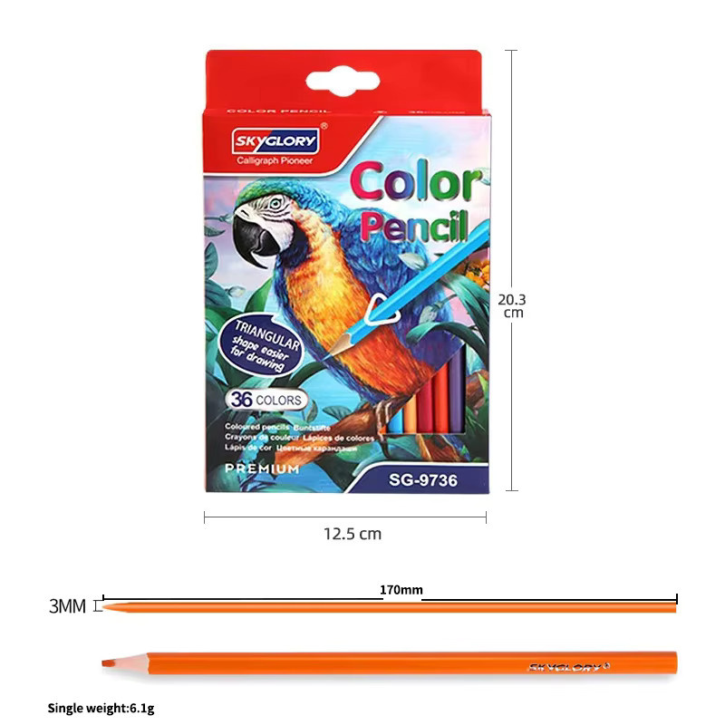 36 Farben Malstift-Set für Künstler und Studenten zum Skizzieren und Malen in Multicolour - Bild 2