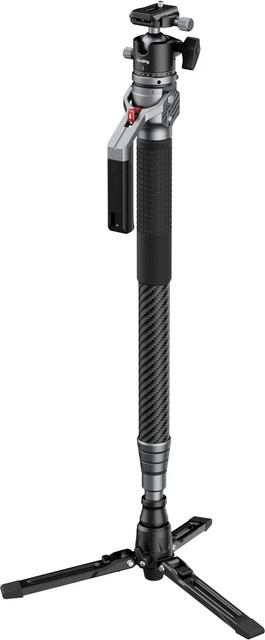 Smallrig Carbon Fiber Einbeinstativ mit One-Touch Höhenverstellung für spiegellose Kameras und DSLRs, Schwarz - Bild 1