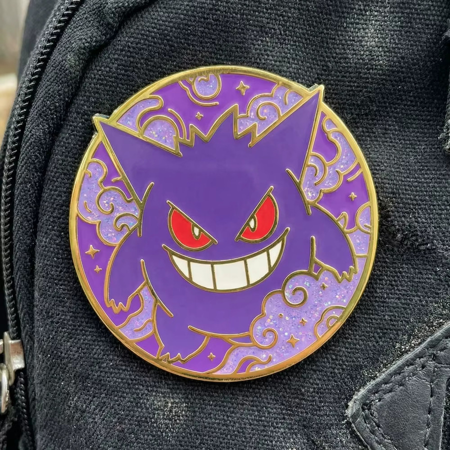 Pokémon Gengar Anstecknadeln, Metall, Lila - Bild 4