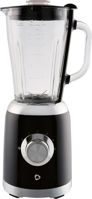SILVERCREST Standmixer aus Kunststoff mit Edelstahl und Glas, Schwarz, 1,75 l - Bild 1