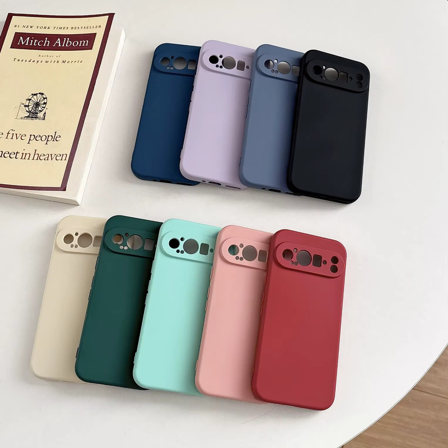 Magnetische Flüssigsilikon Schutzhülle für Google Pixel 11 Pro XL 10 9 8 7 6 A in Schwarz - Bild 2
