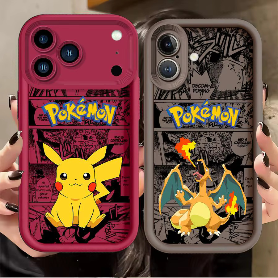 Handyhülle mit Comic Charizard und Pikachu für Apple iPhone Modelle in Multicolour - Bild 1