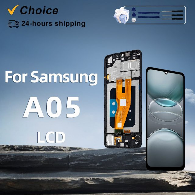 Samsung Galaxy A05 LCD Display mit IPS Touchscreen Digitizer in Schwarz für SM-A055F und SM-A055M - Bild 1